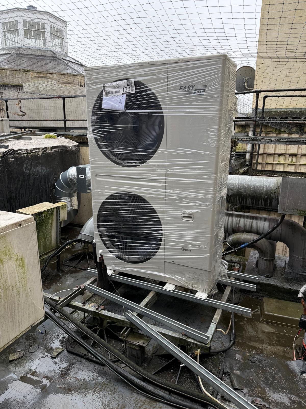 Large commercial air conditioning installation by PDQ Air Conditioning